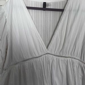 White V-Neck H&M brand cotton dress